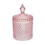 Scatola Vetro Dorothy Rosa 17cm
