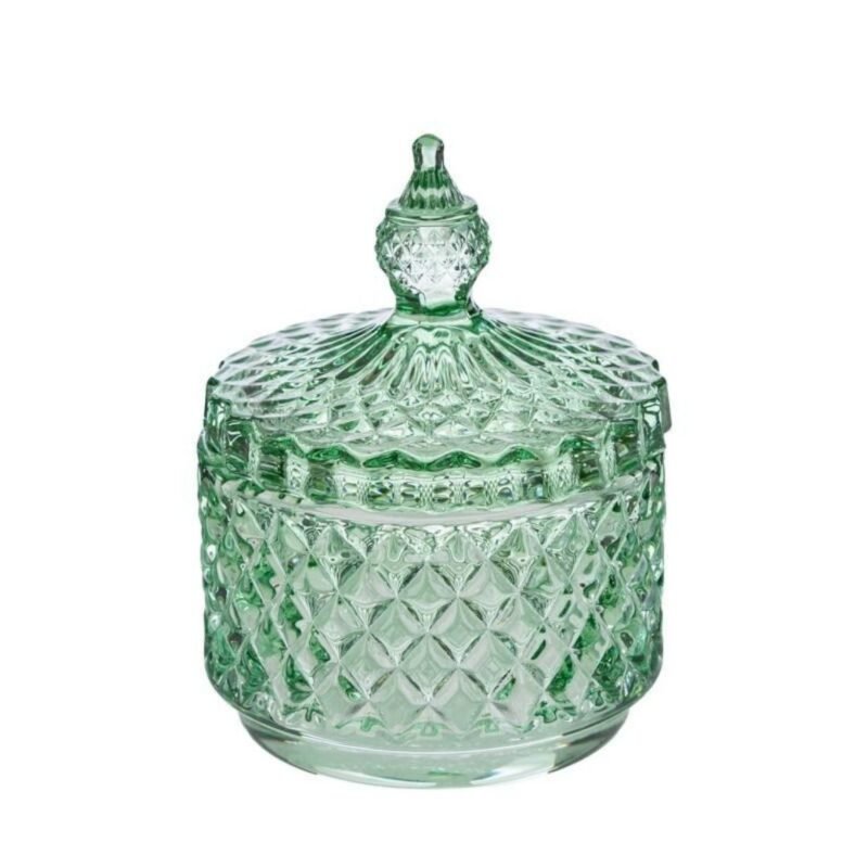 Scatola Vetro Dorothy Verde 11cm