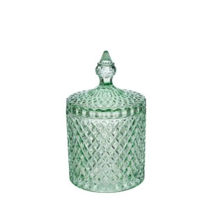 Scatola Vetro Dorothy Verde 13cm