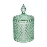 Scatola Vetro Dorothy Verde 17cm