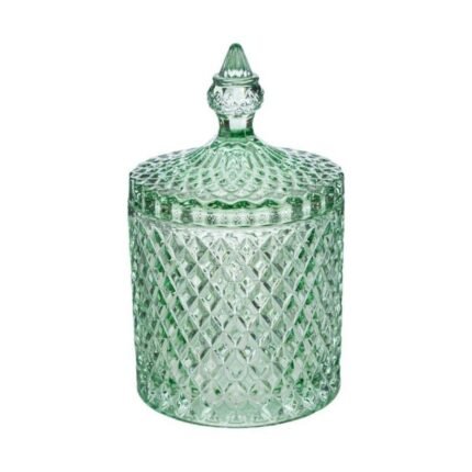 Scatola Vetro Dorothy Verde 17cm