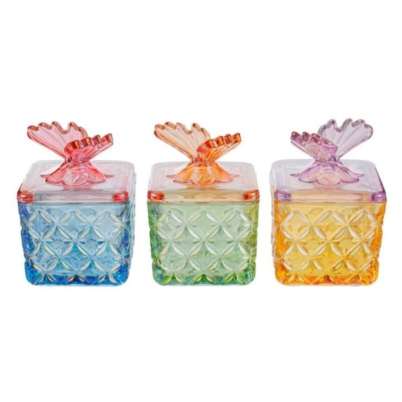 Scatola in Vetro Colorata 11cm