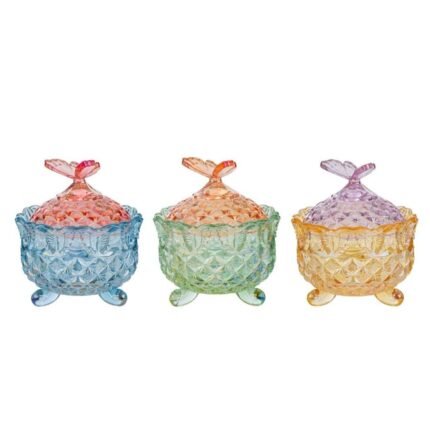 Scatola in Vetro Colorata 13cm