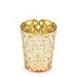 Vaso in Vetro Bisanzio Giallo 15cm