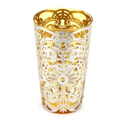 Vaso in Vetro Bisanzio Giallo 23cm