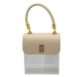 Borsa in Plex con Manico Panna