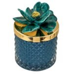 Candela Diamond Capodimonte Verde 13cm