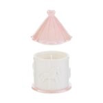 Candela Soia Giostrina in Porcellana Rosa