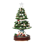 Albero di Natale con Villaggio e Trenino Chiuso