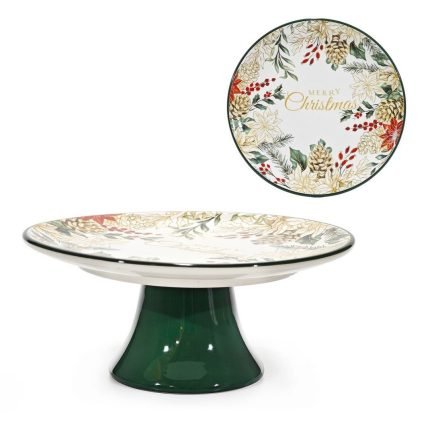 Alzatina Natalizia Ghirlanda 22cm di Vestiamo Casa Gran Natale