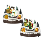 Giostrina Paesaggio Innevato con Trenino in due modelli