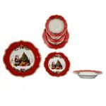 Piatti Natalizi Christmas Whisper in porcellana di vestiamo casa gran natale