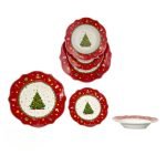 Piatti Natalizi Twinkle Noel in porcellana di Vestiamo Casa Gran Natale