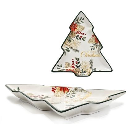 Piatto Albero di Natale Ghirlanda di Vestiamo Casa Gran Natale