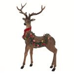 Renna Natalizia in Piedi 46cm di Vestiamo Casa Gran Natale