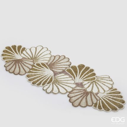 Runner Natalizio Conchiglie 90x30cm EDG Enzo De Gasperi