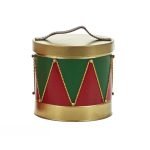 Scatola Natalizia Tamburo in Metallo di Vestiamo Casa Gran Natale