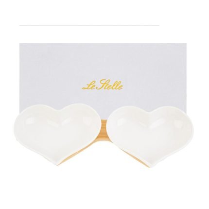 Set Ciotole Cuore in Porcellana Le Stelle