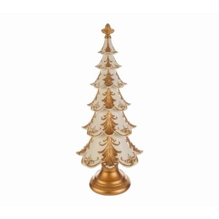 Albero Natalizio Panna e Oro 30cm di Le Stelle
