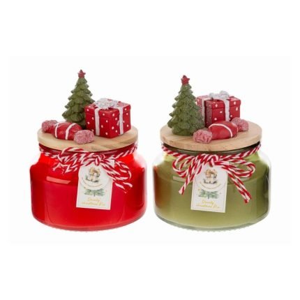 Candela Natalizia in Barattolo 12cm di Le Stelle
