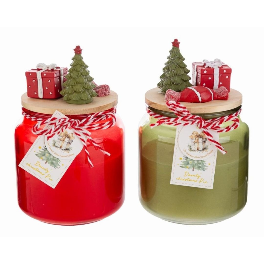 Candela Natalizia in Barattolo 15cm di Le Stelle Candela Natalizia in Barattolo 15cm di Le Stelle