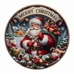 Piatto Natalizio Melamina Babbo Natale di Le Stelle