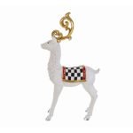 Renna Natalizia Black Royale in Piedi di Le Stelle