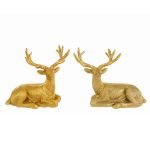 Renna Natalizia Dorata 15cm Assortite di Le Stelle