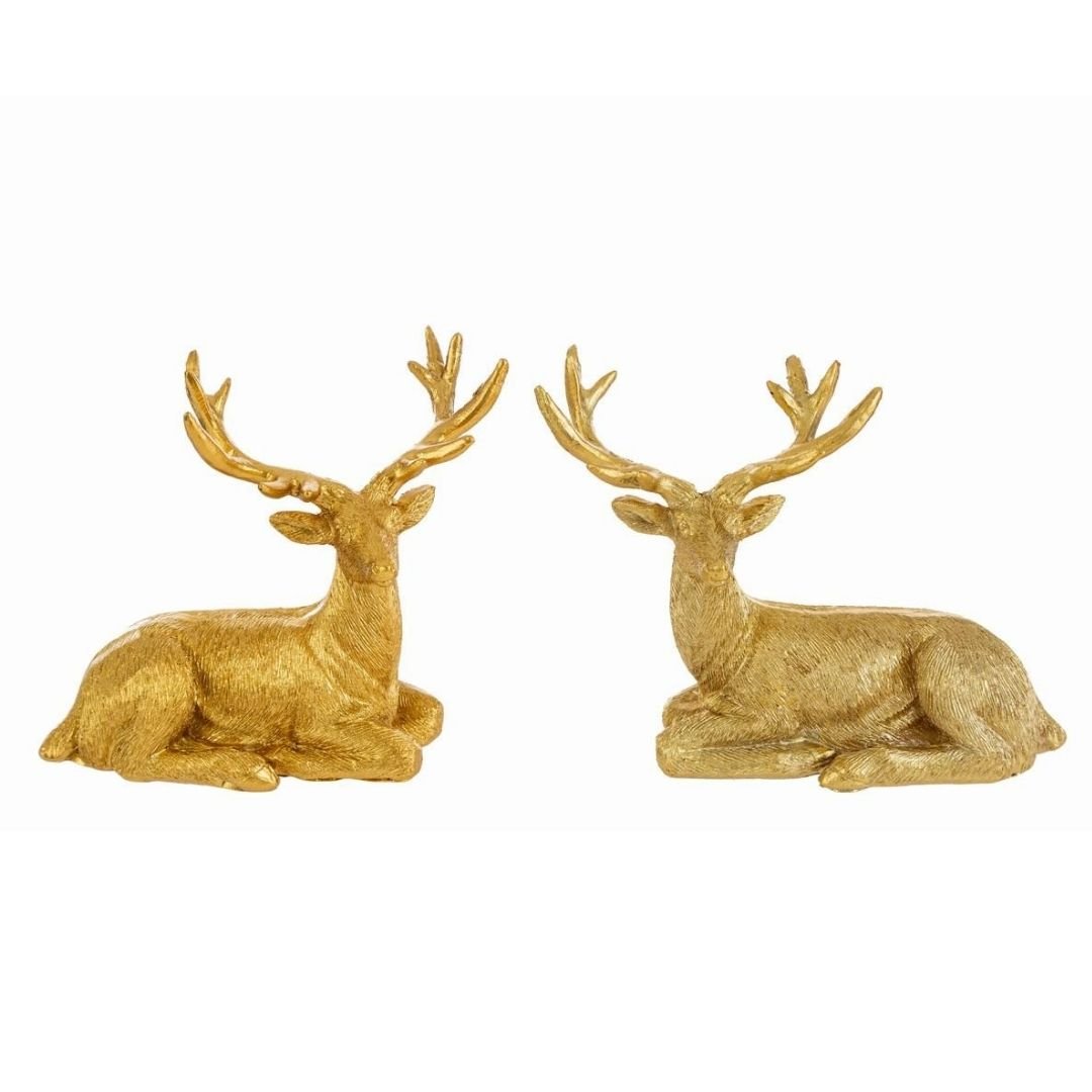 Renna Natalizia Dorata 15cm Assortite di Le Stelle Renna Natalizia Dorata 15cm Assortite di Le Stelle