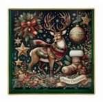 Vassoio Natalizio Melamina Renna di Le Stelle