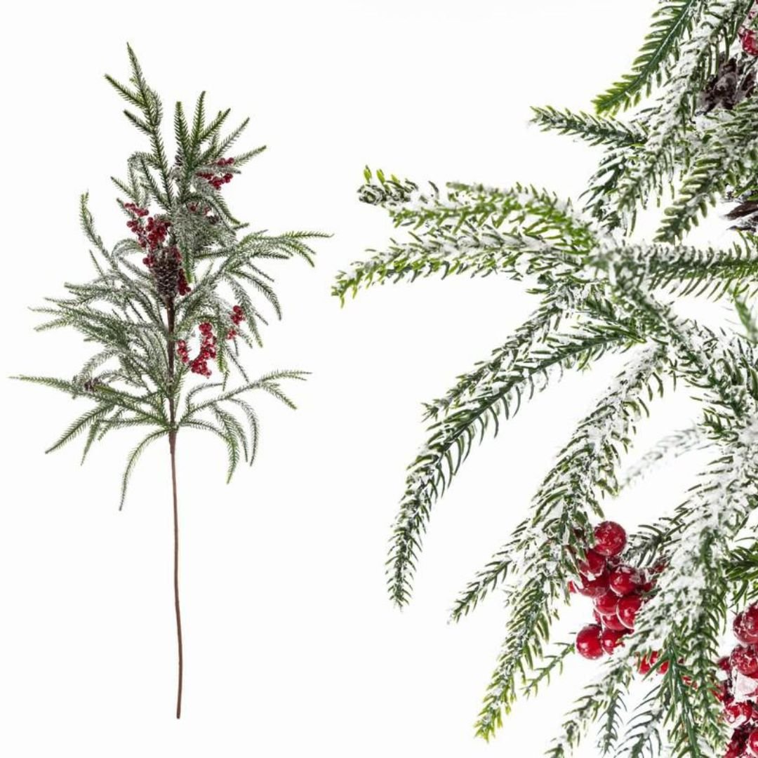 Real Touch Bacche Innevato 105cm di Le Stelle Real Touch Bacche Innevato 105cm di Le Stelle