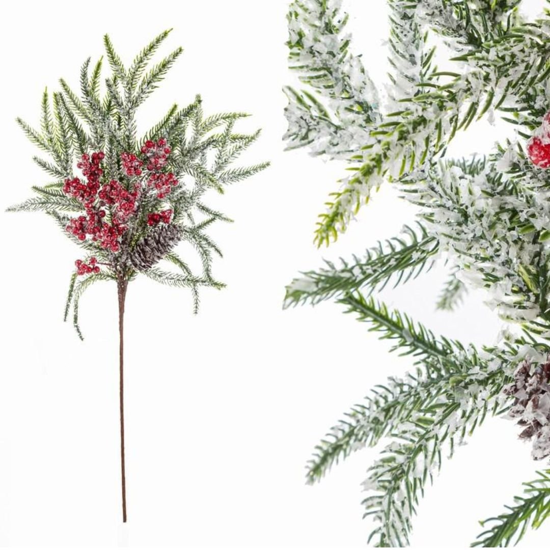 Real Touch Bacche Innevato 65cm di Le Stelle Real Touch Bacche Innevato 65cm di Le Stelle