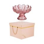 Alzatina in Vetro Fiore Ciliegia