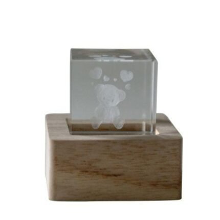 Lampada Orsetto Cubo Crystal