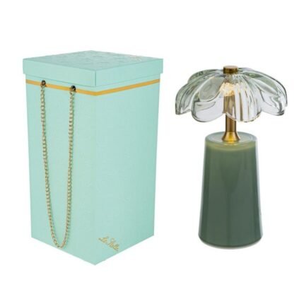Lampada Vetro Fiore Menta