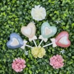 Magneti Cuore Colorati Assortiti su prato