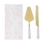 Set Paletta e Coltello Decoro Rosa