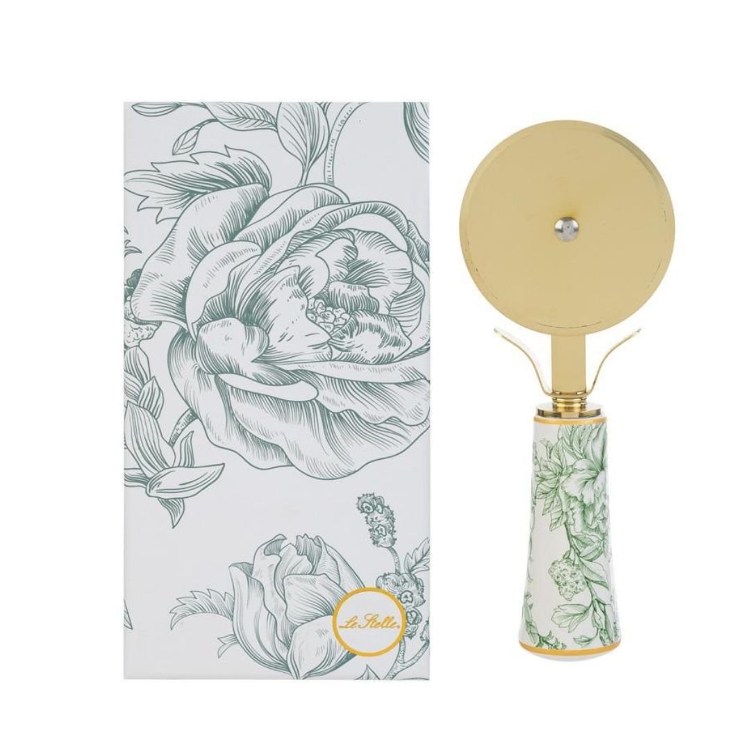 Tagliapizza Bomboniera Decoro Verde