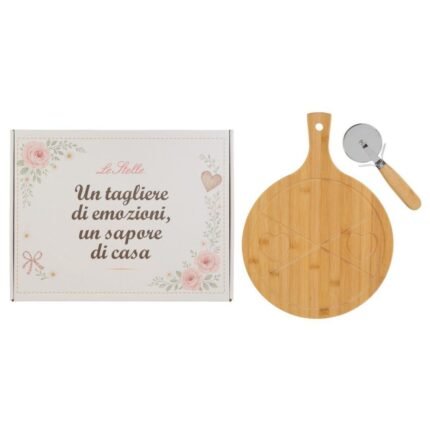 Tagliere in Legno con Tagliapizza