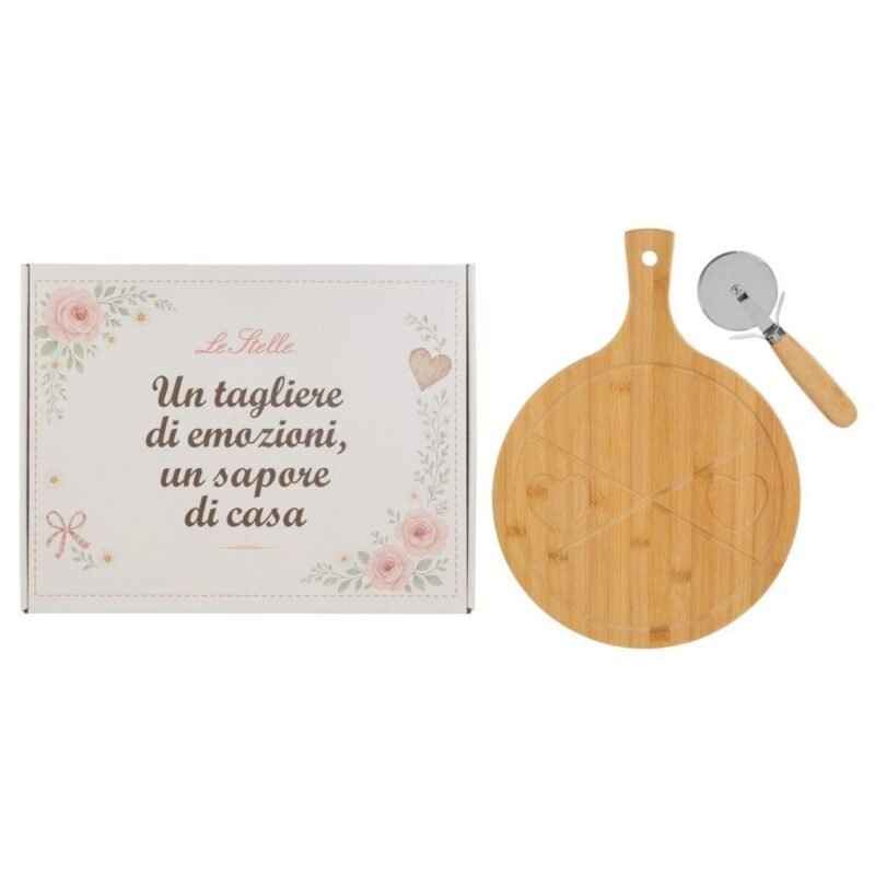 Tagliere in Legno con Tagliapizza