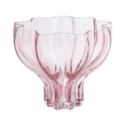 Vaso in Vetro Rosa 16cm