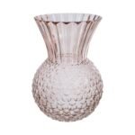 Vaso in Vetro Rosa Cipria 27cm