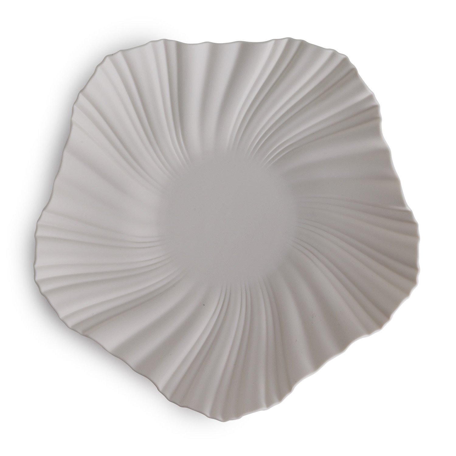 Centrotavola Foglia Bianco 36cm di Henriette Centrotavola Foglia Bianco 36cm