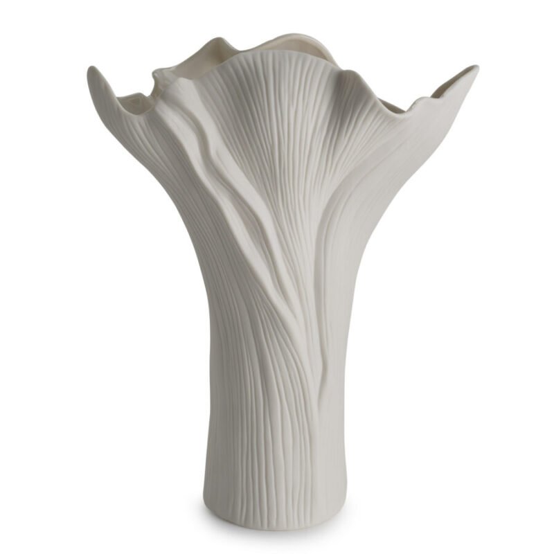 Vaso Foglia Bianco 34cm di henriette