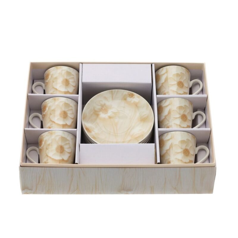 6 Tazzine Caffe Canvas Crema di Hervit Creation