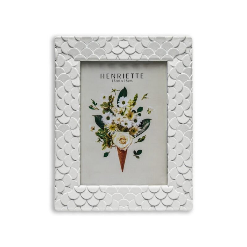Cornice Ventagli Bianca 13x18cm
