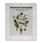 Cornice Ventagli Bianca 20x25cm