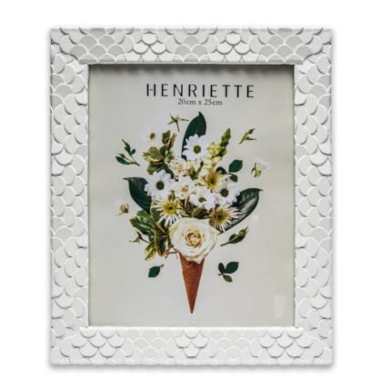 Cornice Ventagli Bianca 20x25cm