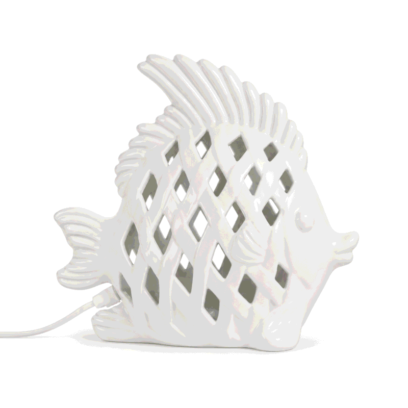 Lampada Pesce Bianco 24cm