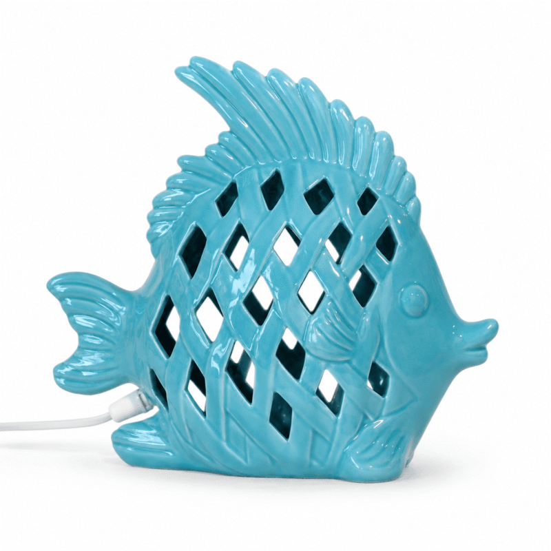 Lampada Pesce Tiffany 24cm